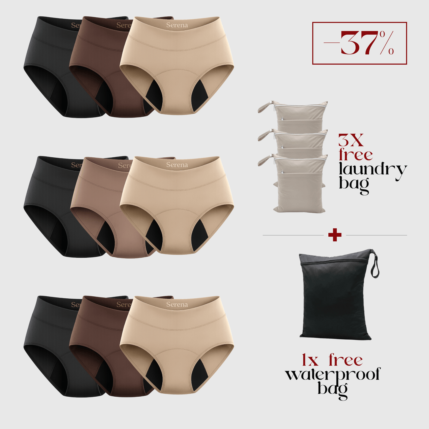 Serena Leakproof Underwear for Everyday Confidence